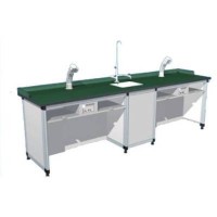 铝木实验室 铝木准备桌 物理铝木桌 化学通风铝木桌椅
